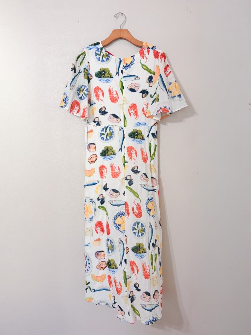 Lisa Says Gah Tapas Ivory Midi Grace Dress - Picture 2 of 7